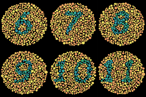 Color blindness test